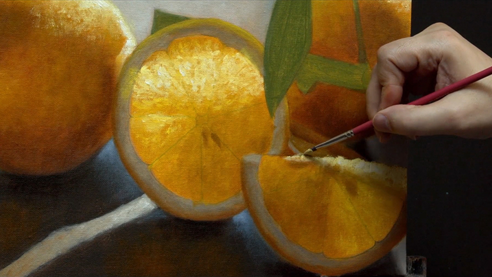 painting of lemons